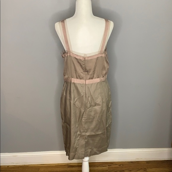 Ann Taylor Loft Tan Textured Lace Dress 12 - Picture 5 of 8